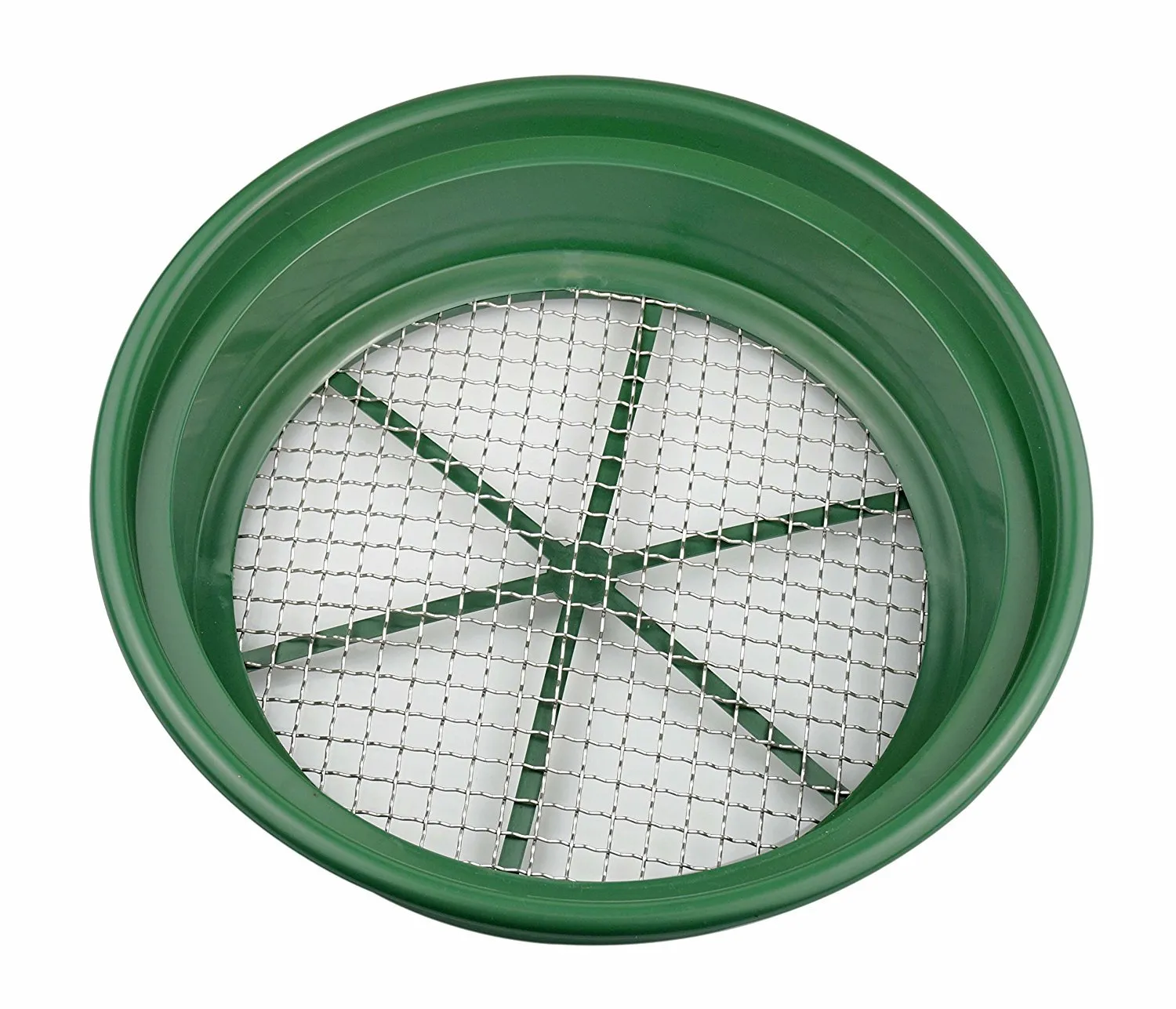 SE GP2-12 Patented Stackable 13-1/4&quot; Sifting Pan, Mesh Size 1/2&quot;