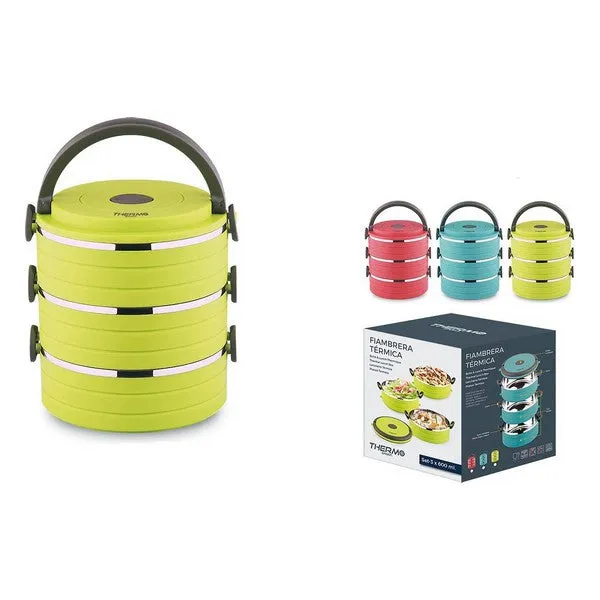 Set of lunch boxes ThermoSport Stackable Thermal (3 uds) (1,8 L)