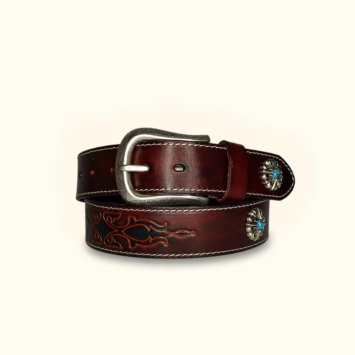 The Sacred Serpent - Silver Buckle Belt