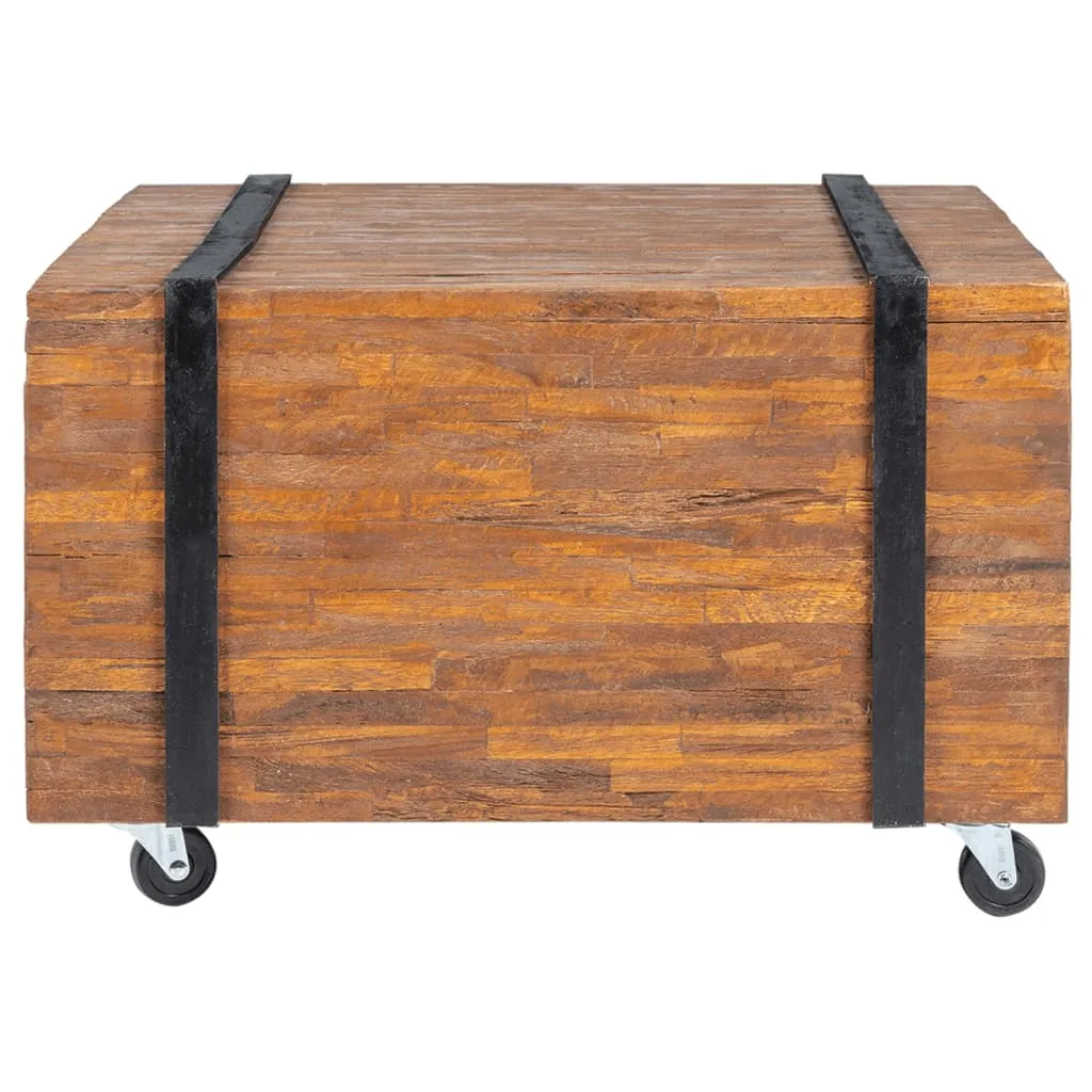 vidaXL Side Table Teak 60x60x38 cm