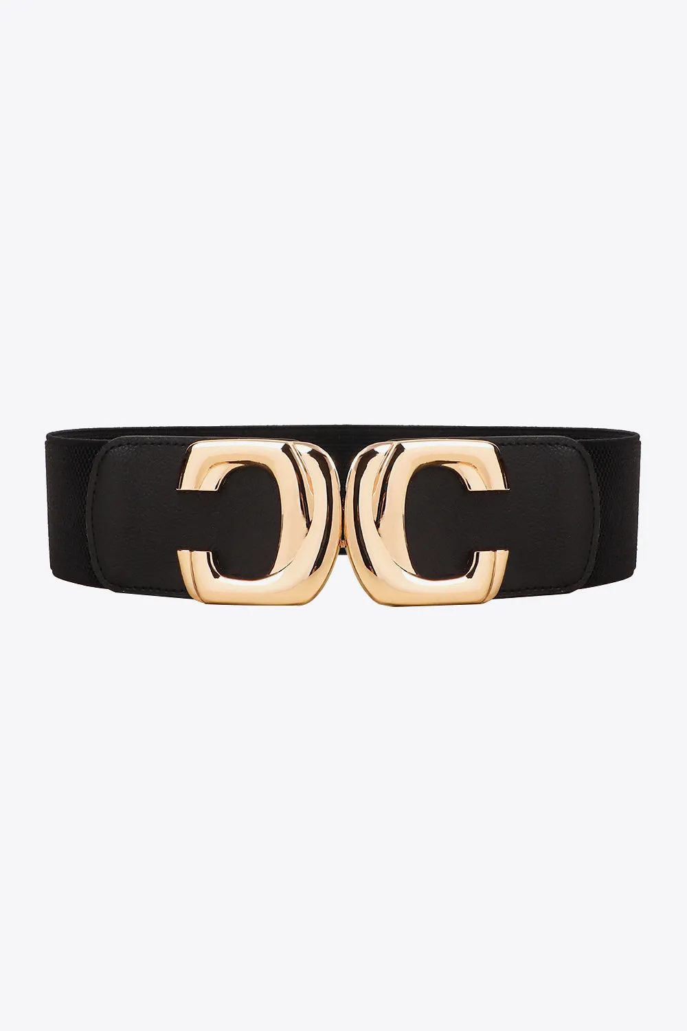 Zinc Alloy Buckle Elastic Wide Belt